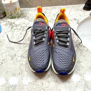 Nike 5y sneakers. Gray/purple/pinkish orange. Rarely worn